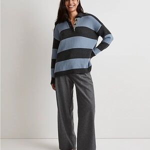NWT Madewell Rugby Stripe Polo Sweater